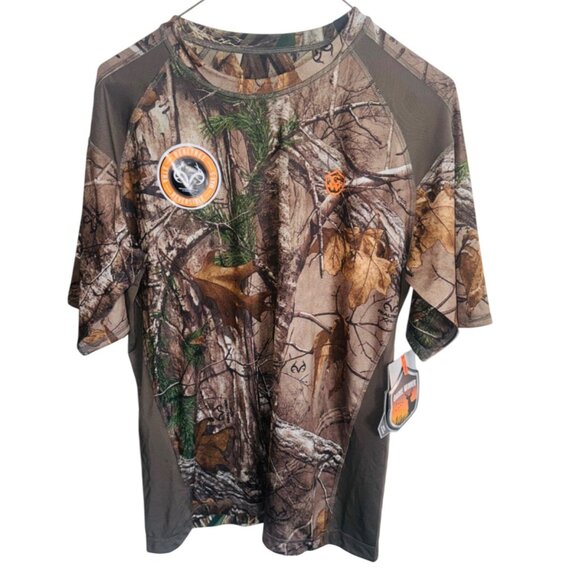 Game Winner Mens Realtree Max-5 Camo Short Sleeve Shirt Hunting Dri Fit Size S - Picture 1 of 7